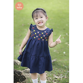 Đầm baby doll đính hoa Tamiuy