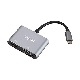 Cáp chuyển USB Type-C sang HDMI và VGA Rapoo XD10V
