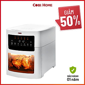Nồi chiên không dầu MNM15L-B/W dung tích lớn 15L với 10 chế độ tự động, hàng chính hãng COBI Home