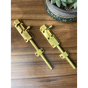 Mua Chốt cửa gỗ mui rùa 20cm bằng đồng 100%