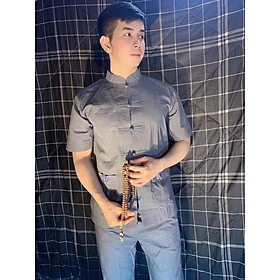 ĐỒ LAM ĐI CHÙA # ĐỒ ĐI CHÙA # PHÁP PHỤC PHẬT GIÁO # cổ tàu nam