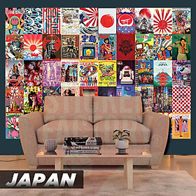 Mua JAPAN - Set 50 Poster A4 dán tường trang trí decor quán nhà cửa chủ đề Nhật Bản - STICKER FACTORY