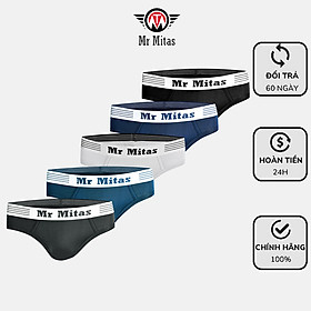 Combo 5 quần lót nam Brief Mr Mitas Basics viền êm ái