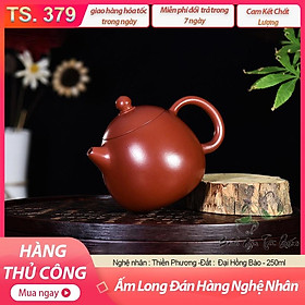 SALE Giá Sốc️Ấm Tử Sa Long Đán 250ml – NN Thiền Phương – Đại Hồng Bào – TS379