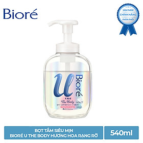 Bọt Tắm Siêu Mịn Bioré U The Body Hương Hoa Rạng Rỡ 540ml