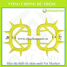 Vòng chống bú trộm cho gia súc, vòng mũi cai sữa - chống bú bê, vòng nhựa chống bú trộm