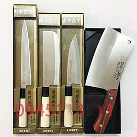 Mua Combo 4 Dao bếp Nhật Bản cao cấp có chặt xương   dao làm cá  dao thái  cắt thực phẩm Dao-SK345