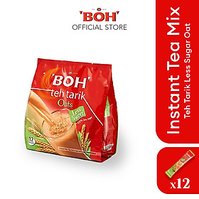 BỘT TRÀ SỮA VỊ YẾN MẠCH TÍ NGỌT HIỆU BOH - BOH TEH TARIK OAT LESS SWEET (12's)