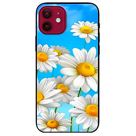 Ốp lưng dành cho Iphone 12 - 12 Pro mẫu Hoa Trắng Trời Xanh