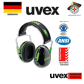 Bịt tai chống ồn thời trang cá tính UVEX 2600001 K1 Earmuff 28dB
