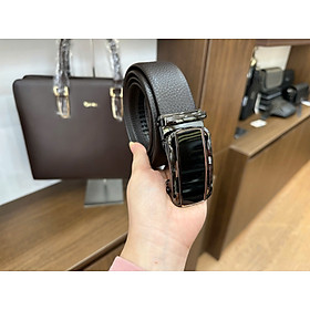 Dây Lưng Nam Thắt Lưng Da Thật Chính Hãng GENCE LG58 Da Bò Cao Cấp Màu Nâu Đậm