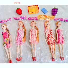 ️Búp Bê Barbie Xinh Đẹp Đầm Tóc Màu Dài, Búp Bê Lẻ Có Các Khớp, Có Guốc Tháo Rời Đồ Chơi Bé Gái