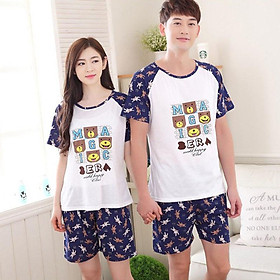 Đồ Ngủ Ngắn Tay Mặc Nhà Unisex
