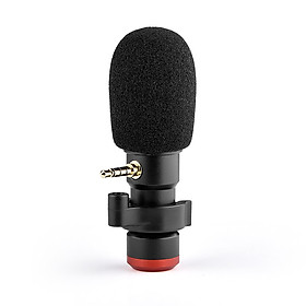 Andoer MIC06 Mini Plug-in Smartphone Microphone Mic 3.5mm TRRS Plug for Smartphone Video Recording Live Broadcast
