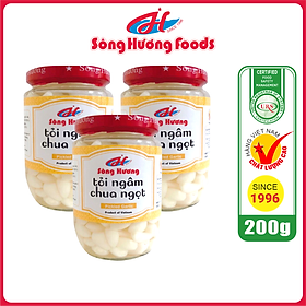 3 Hũ Tỏi Ngâm Chua Ngọt Sông Hương Foods Hũ 200g