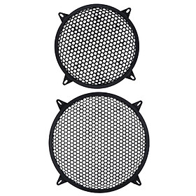 Car Plastic Speaker Subwoofer Amplifier Cover Grill Mesh 10 Inch+12inch
