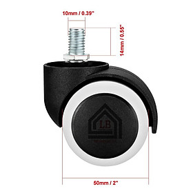 Mua Bánh xe ghế xoay văn phòng vít ren  thân răng