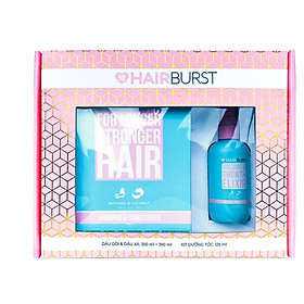 Combo Hairburst Set Gội Xả Kích Thích Mọc Tóc 300ml/Chai và Xịt Volume and Growth Elixir Tạo Độ Phồng Và Kích Thích Mọc Tóc 125ml
