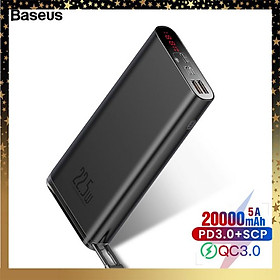 Pin dự phòng sạc nhanh Baseus Starlight Digital Display 20000mAh (22.5W, PD/ Quick Charge Dualway Power Bank) - Hàng chính hãng