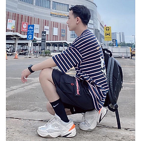 Quần Short Kaki Túi Hộp in logo UnUnMeoMeo - Vải Kaki Cotton 100% - Ủn Ủn Meo Meo