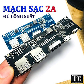 Mạch Sạc Dự Phòng 2.1A Dài V2