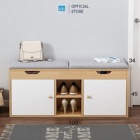 Mua Tủ Giày Đa Năng Kiêm Tủ Để Đồ Có Ghế Bọc Nệm Đa Chức Năng Thương Hiệu SIB Decor