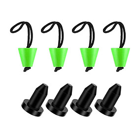 8x Kayak Scupper Plug  Kayak Drain Plug Accessories Supplies Silicone Drain Holes Stopper Bung for Raft Fishing Boat Canoe