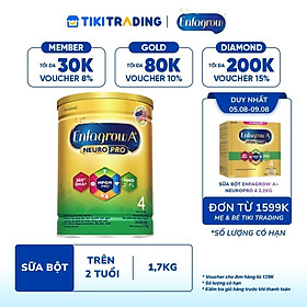 Sữa bột Enfagrow A+ Neuropro 4 1.7kg với DHA giúp phát triển não bộ cho trẻ từ 2–6 tuổi