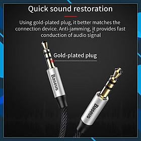Dây cáp âm thanh chất lượng cao AUX Audio 3.5 Baseus M30 -Hàng Chính Hãng