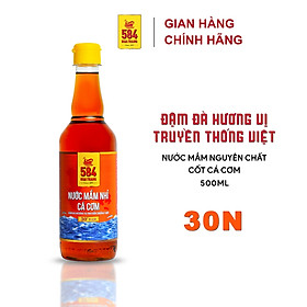 Hình ảnh Thùng 6 chai Nước mắm Nhỉ Cá Cơm 30 độ đạm- 584 Nha Trang - Chai PET 500ml, Date luôn mới nhất