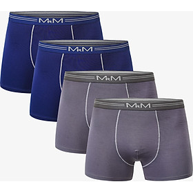 Combo 4 quần sịp đùi nam quần lót nam Cao Cấp Boxer MRM FASHION (2 màu)