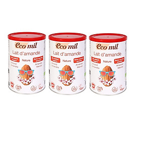 Bột hạnh nhân không thêm đường hữu cơ Ecomil (400g) - Lốc 3 hộp