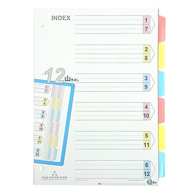 Bìa Phân Trang 12 Tờ Plus Fl-V02LD
