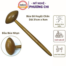 Hình ảnh Búa gõ huyệt chân, Búa gỗ massage MB1, Dụng cụ bấm huyệt chân bằng gỗ thơm | Mỹ Nghệ Phương Chi