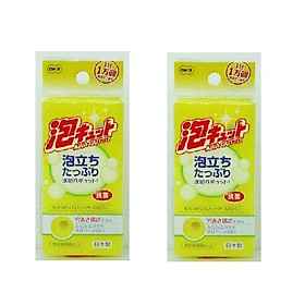 Combo 02 Miếng mút rửa chén bát siêu sạch Ohe - Nội địa Nhật Bản