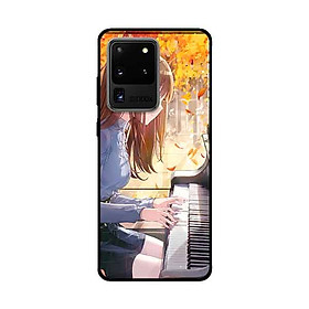 Ốp Lưng Dành Cho Samsung Galaxy S20 Ultra mẫu Nàng Đánh Đàn Piano - Hàng Chính Hãng
