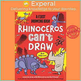 Sách - Rhino Can't Draw, But You Can! - A first drawing book by Noodle Juice (UK edition, paperback)