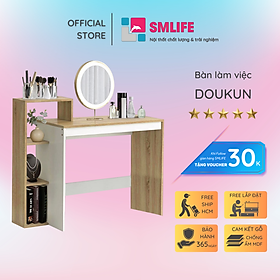 Bàn Học Trẻ Em Bằng Gỗ Đẹp Đơn Giản SMLIFE Doukun