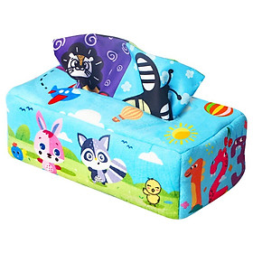 Baby Tissue Box Crinkle Tissues Play Paper for Motor Skills Sensory Toy