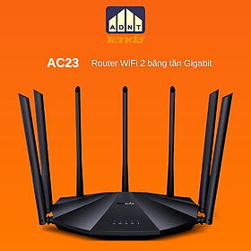 Bộ phát wifi tốc độ cao 2100 Mbps 7 râu Wireless Router AC23 Tenda hàng chính hãng