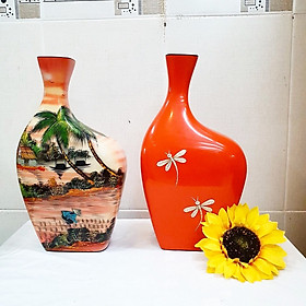 Mua Bình sơn mài cong hút tài lộc cao cấp Thanh Bình Lê