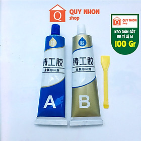 Mua Keo AB dán sắt chịu nhiệt 100Gr siêu dính vá các vết nứt hoặc thủng kim loại
