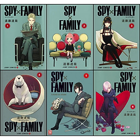 Bộ 6 Poster anime Spy X Family - Gia Đình Điệp Viên (bóc dán) - A3,A4,A5