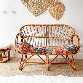 Mua Ghế Sofa Mây 1m2  Ghế Mây Băng Chờ  Bench Mây Thư Giãn  Ghế Sofa Thư Giãn Kèm Nệm  Bàn Ghế Mây Tre ĐAN TRÀ