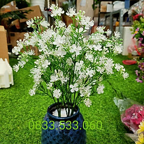 Mua Hoa baby nhựa nở cao 34cm  5 nhánh  nhiều hoa và lá