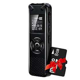 ROGTZ Máy Ghi Âm Chuyên Nghiệp GA991 Bộ Nhớ Trong 8GB Tặng Kèm Thẻ Nhớ 8GB - Hàng Nhập Khẩu