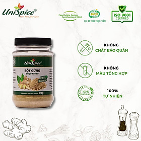 Bột gừng Unispice lọ 90gr- gia vị tự nhiên Bột gừng nguyên chất