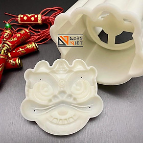 Khuôn Trung Thu 3D Siêu Sắc Nét - Hình ĐẦU LÂN 150g , mẫu mới 2021