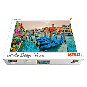 Bộ tranh xếp hình cao cấp 1000 mảnh 50x80cm – Rialto Bridge
