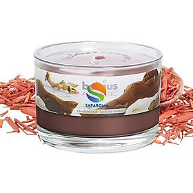 Ly nến thơm tinh dầu Bolsius Sandalwood 155g QT024885 - gỗ đàn hương, nến trang trí, thơm phòng, thư giãn, Hỗ trợ khử mùi
